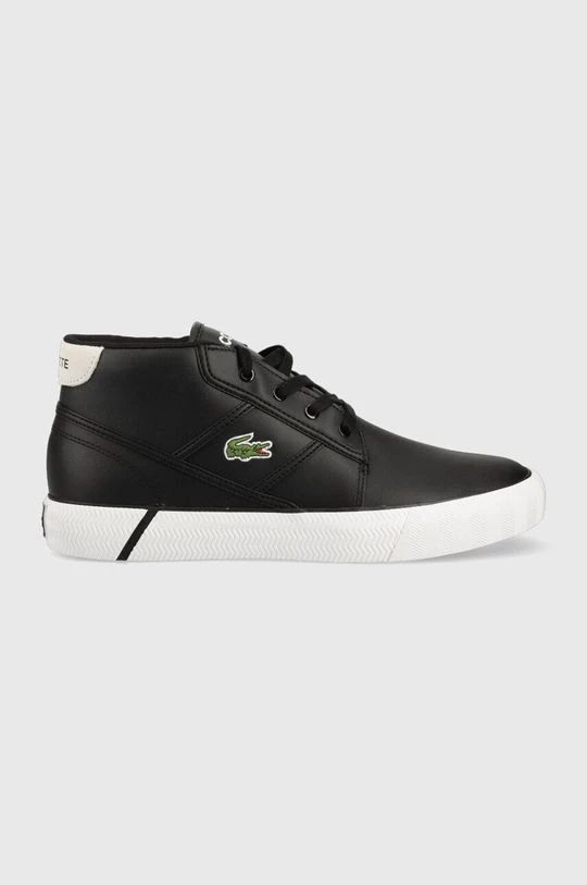 Ανδρικά Sneakers Δερμάτινα αθλητικά παπούτσια Lacoste Chukka , χρώμα: μαύρο 1 Ανδρικά Sneakers Δερμάτινα αθλητικά παπούτσια Lacoste Chukka , χρώμα: μαύρο