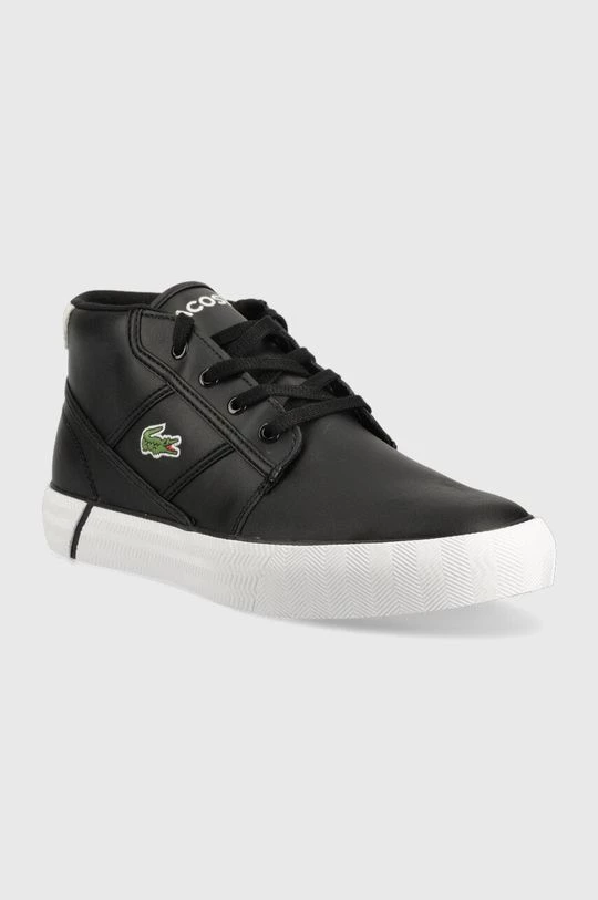 Ανδρικά Sneakers Δερμάτινα αθλητικά παπούτσια Lacoste Chukka , χρώμα: μαύρο 2 Ανδρικά Sneakers Δερμάτινα αθλητικά παπούτσια Lacoste Chukka , χρώμα: μαύρο - Image 2
