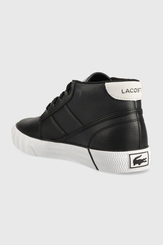 Ανδρικά Sneakers Δερμάτινα αθλητικά παπούτσια Lacoste Chukka , χρώμα: μαύρο 3 Ανδρικά Sneakers Δερμάτινα αθλητικά παπούτσια Lacoste Chukka , χρώμα: μαύρο - Image 3