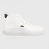 Ανδρικά Sneakers Δερμάτινα αθλητικά παπούτσια Lacoste Mid , χρώμα: άσπρο