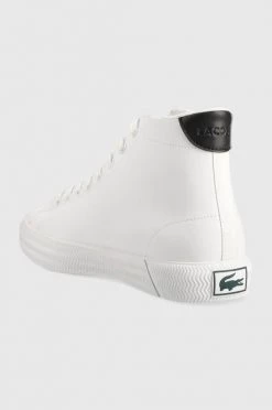 Ανδρικά Sneakers Δερμάτινα αθλητικά παπούτσια Lacoste Mid , χρώμα: άσπρο -Lacoste Κατάστημα unnamed file 113
