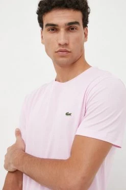 Ανδρικά Μπλουζάκια Βαμβακερό μπλουζάκι Lacoste ροζ -Lacoste Κατάστημα unnamed file 1141