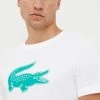 Ανδρικά Μπλουζάκια Μπλουζάκι Lacoste άσπρο