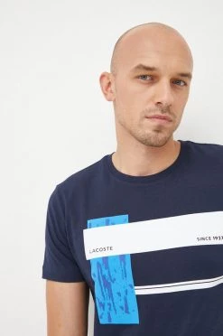 Ανδρικά Μπλουζάκια Βαμβακερό μπλουζάκι Lacoste ναυτικό μπλε -Lacoste Κατάστημα unnamed file 1188