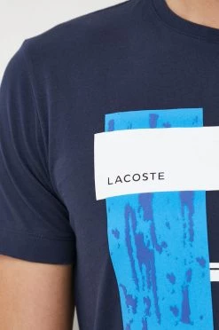 Ανδρικά Μπλουζάκια Βαμβακερό μπλουζάκι Lacoste ναυτικό μπλε -Lacoste Κατάστημα unnamed file 1189