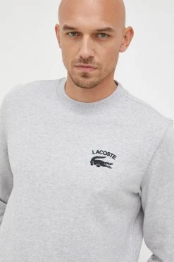 Ανδρικά Χωρίς φερμουάρ Βαμβακερή μπλούζα Lacoste γκρι, -Lacoste Κατάστημα unnamed file 125