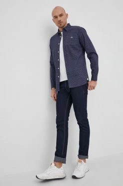 Ανδρικά Πουκάμισα Lacoste - Βαμβακερό πουκάμισο σκούρο μπλε 7 Ανδρικά Πουκάμισα Lacoste - Βαμβακερό πουκάμισο σκούρο μπλε -Lacoste Κατάστημα unnamed file 1250