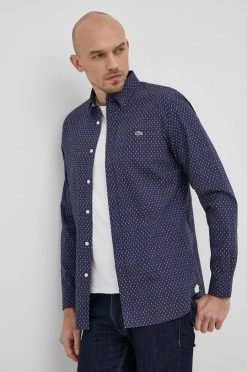 Ανδρικά Πουκάμισα Lacoste - Βαμβακερό πουκάμισο σκούρο μπλε 9 Ανδρικά Πουκάμισα Lacoste - Βαμβακερό πουκάμισο σκούρο μπλε -Lacoste Κατάστημα unnamed file 1252