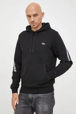 Ανδρικά Χωρίς φερμουάρ Μπλούζα Lacoste μαύρο,