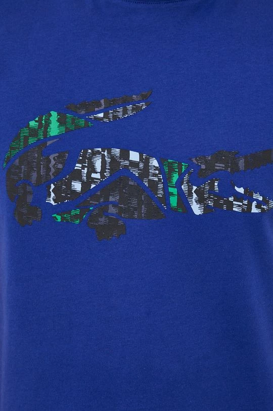 Ανδρικά Μπλουζάκια Βαμβακερό μπλουζάκι Lacoste μπλε 4 Ανδρικά Μπλουζάκια Βαμβακερό μπλουζάκι Lacoste μπλε - Image 4