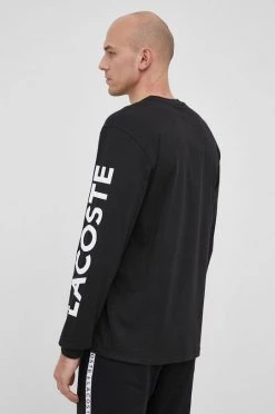 Ανδρικά Μακρυμάνικα Βαμβακερό πουκάμισο με μακριά μανίκια Lacoste μαύρο -Lacoste Κατάστημα unnamed file 1282