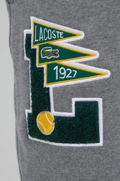 Ανδρικά Παντελόνια φόρμας Βαμβακερό παντελόνι Lacoste χρώμα: γκρι -Lacoste Κατάστημα unnamed file 1288