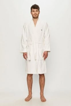 Ανδρικά Μπουρνούζια Μπουρνούζι Lacoste άσπρο