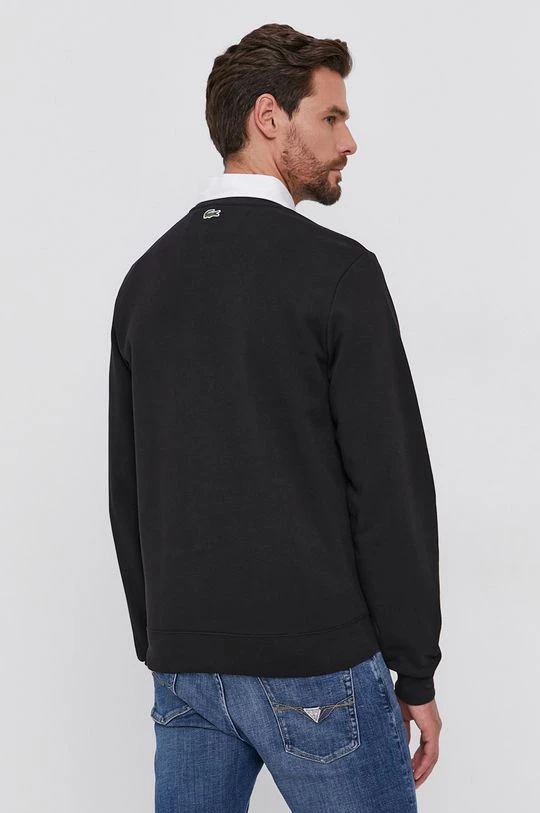 Ανδρικά Χωρίς φερμουάρ Μπλούζα Lacoste χρώμα: μαύρο 3 Ανδρικά Χωρίς φερμουάρ Μπλούζα Lacoste χρώμα: μαύρο - Image 3