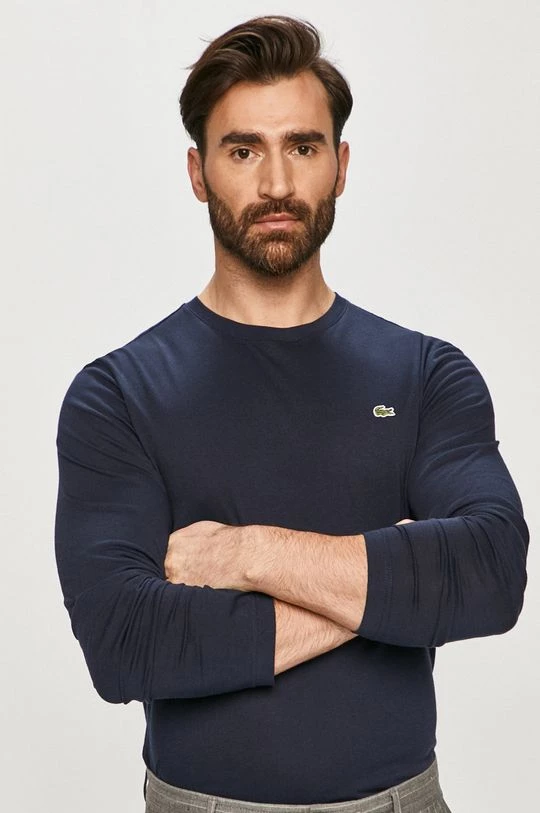Ανδρικά Μακρυμάνικα Βαμβακερή μπλούζα με μακριά μανίκια Lacoste ναυτικό μπλε 1 Ανδρικά Μακρυμάνικα Βαμβακερή μπλούζα με μακριά μανίκια Lacoste ναυτικό μπλε