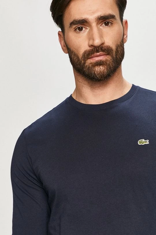 Ανδρικά Μακρυμάνικα Βαμβακερή μπλούζα με μακριά μανίκια Lacoste ναυτικό μπλε 4 Ανδρικά Μακρυμάνικα Βαμβακερή μπλούζα με μακριά μανίκια Lacoste ναυτικό μπλε - Image 4