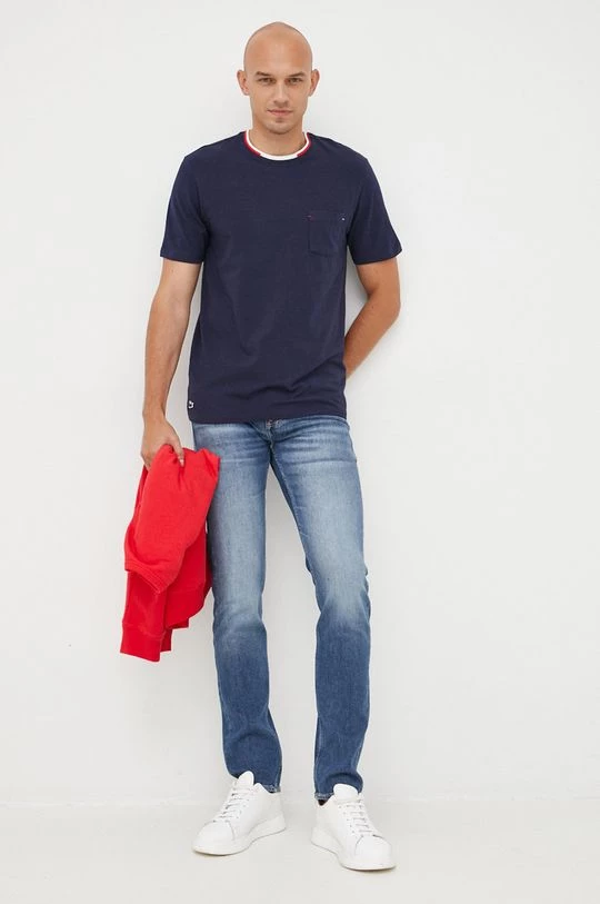 Ανδρικά Μπλουζάκια Μπλουζάκι Lacoste χρώμα: ναυτικό μπλε 1 Ανδρικά Μπλουζάκια Μπλουζάκι Lacoste χρώμα: ναυτικό μπλε