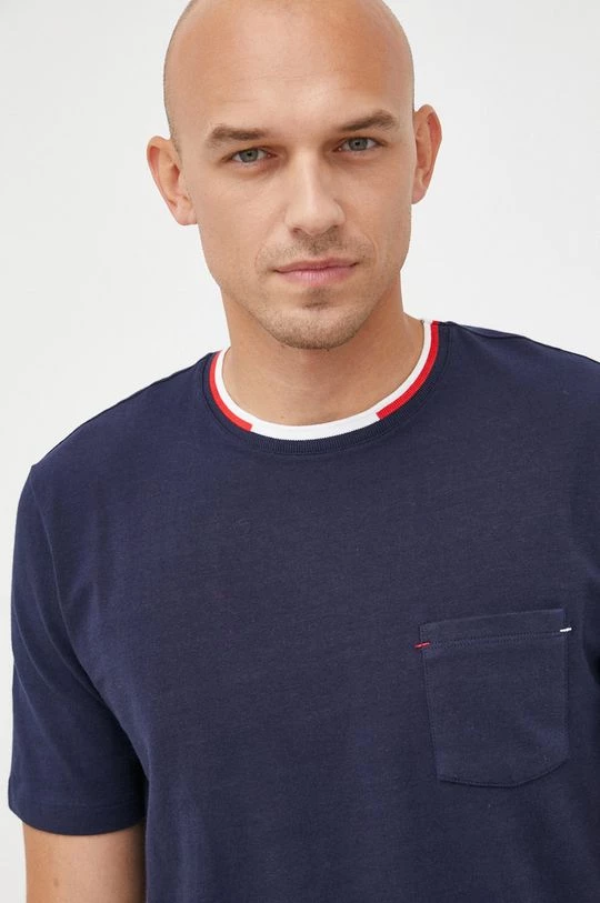 Ανδρικά Μπλουζάκια Μπλουζάκι Lacoste χρώμα: ναυτικό μπλε 4 Ανδρικά Μπλουζάκια Μπλουζάκι Lacoste χρώμα: ναυτικό μπλε - Image 4