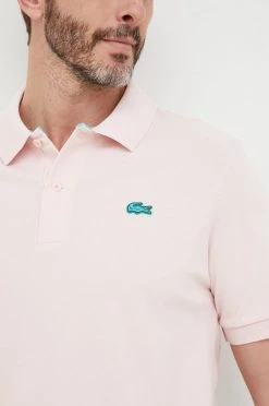 Ανδρικά Πόλο μπλουζάκια Βαμβακερό μπλουζάκι πόλο Lacoste ροζ -Lacoste Κατάστημα unnamed file 1391