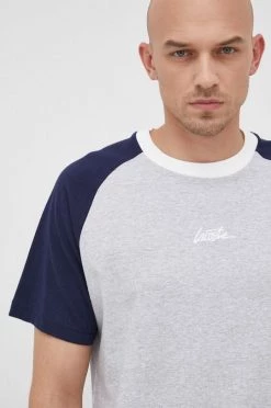 Ανδρικά Μπλουζάκια Βαμβακερό μπλουζάκι Lacoste γκρι -Lacoste Κατάστημα unnamed file 1426