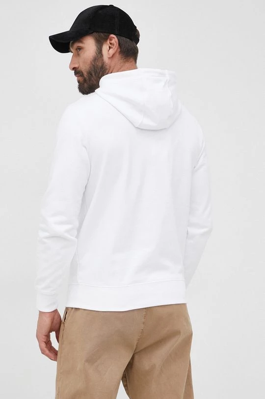 Ανδρικά Χωρίς φερμουάρ Βαμβακερή μπλούζα Lacoste χρώμα: άσπρο, 3 Ανδρικά Χωρίς φερμουάρ Βαμβακερή μπλούζα Lacoste χρώμα: άσπρο, - Image 3