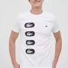 Ανδρικά Μπλουζάκια Βαμβακερό μπλουζάκι Lacoste άσπρο