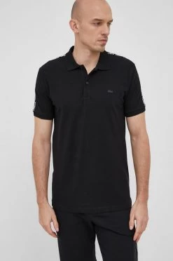 Ανδρικά Πόλο μπλουζάκια Πόλο Lacoste χρώμα: μαύρο -Lacoste Κατάστημα unnamed file 1460