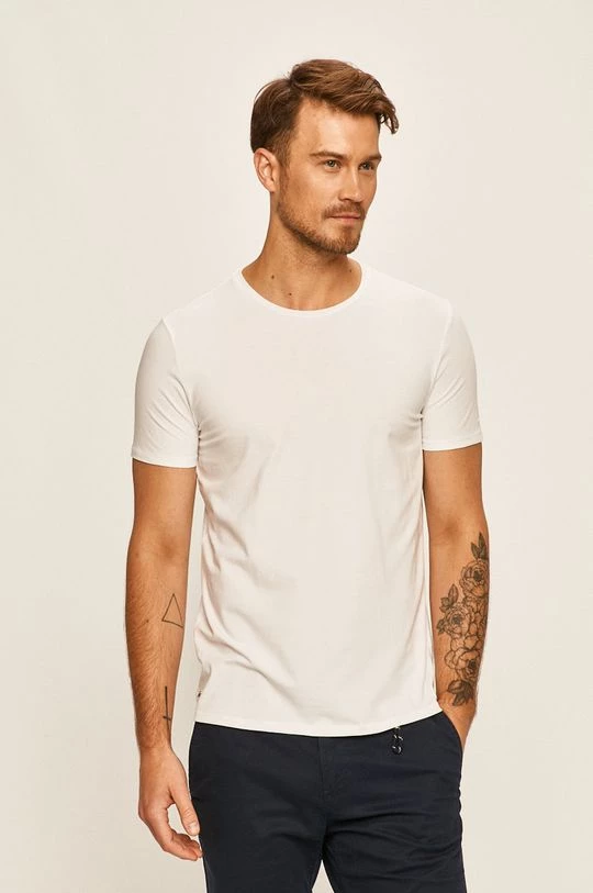 Ανδρικά Μπλουζάκια Lacoste - Μπλουζάκι (2-pack) λευκό 1 Ανδρικά Μπλουζάκια Lacoste - Μπλουζάκι (2-pack) λευκό