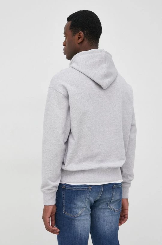 Ανδρικά Χωρίς φερμουάρ Βαμβακερή μπλούζα Lacoste χρώμα: ασημί, 3 Ανδρικά Χωρίς φερμουάρ Βαμβακερή μπλούζα Lacoste χρώμα: ασημί, - Image 3