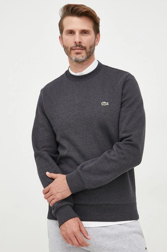 Ανδρικά Χωρίς φερμουάρ Μπλούζα Lacoste γκρι, 1 Ανδρικά Χωρίς φερμουάρ Μπλούζα Lacoste γκρι,