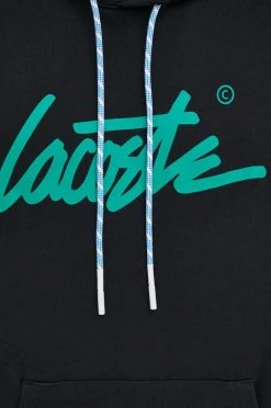 Ανδρικά Χωρίς φερμουάρ Βαμβακερή μπλούζα Lacoste χρώμα: μαύρο, -Lacoste Κατάστημα unnamed file 1630