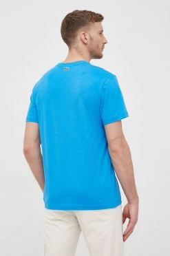 Ανδρικά Μπλουζάκια Βαμβακερό μπλουζάκι Lacoste μπλε -Lacoste Κατάστημα unnamed file 1633