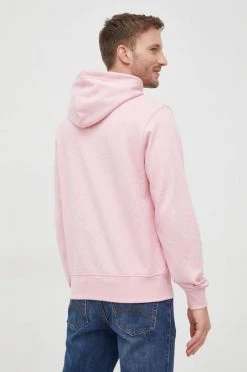 Ανδρικά Χωρίς φερμουάρ Βαμβακερή μπλούζα Lacoste χρώμα: ροζ, -Lacoste Κατάστημα unnamed file 1662