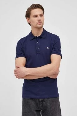 Ανδρικά Πόλο μπλουζάκια Βαμβακερό μπλουζάκι πόλο Lacoste ναυτικό μπλε