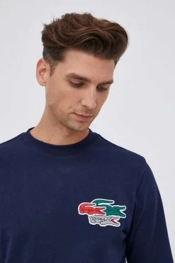 Ανδρικά Χωρίς φερμουάρ Βαμβακερή μπλούζα Lacoste χρώμα: ναυτικό μπλε 8 Ανδρικά Χωρίς φερμουάρ Βαμβακερή μπλούζα Lacoste χρώμα: ναυτικό μπλε -Lacoste Κατάστημα unnamed file 1700