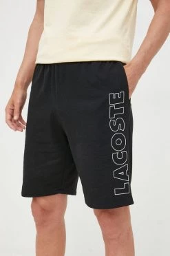 Ανδρικά Σορτς Lacoste μαύρο