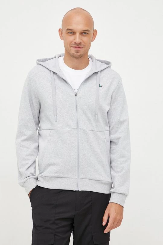 Ανδρικά Με φερμουάρ Μπλούζα Lacoste γκρι, 1 Ανδρικά Με φερμουάρ Μπλούζα Lacoste γκρι,