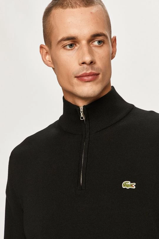 Ανδρικά Χωρίς φερμουάρ Lacoste - Πουλόβερ μαύρο 4 Ανδρικά Χωρίς φερμουάρ Lacoste - Πουλόβερ μαύρο - Image 4