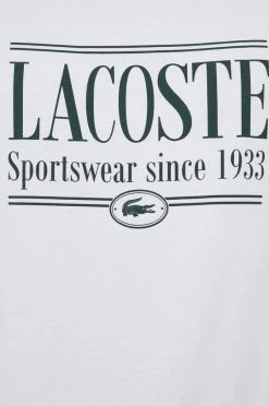 Ανδρικά Μπλουζάκια Βαμβακερό μπλουζάκι Lacoste άσπρο -Lacoste Κατάστημα unnamed file 333