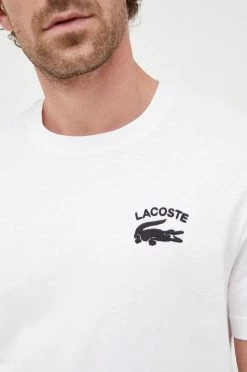 Ανδρικά Μπλουζάκια Βαμβακερό μπλουζάκι Lacoste άσπρο -Lacoste Κατάστημα unnamed file 345