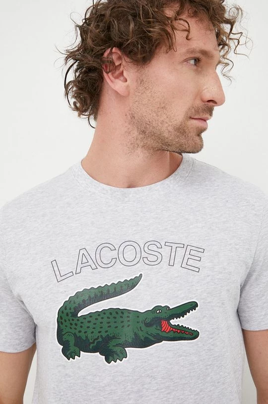 Ανδρικά Μπλουζάκια Μπλουζάκι Lacoste γκρι 1 Ανδρικά Μπλουζάκια Μπλουζάκι Lacoste γκρι