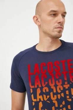 Ανδρικά Μπλουζάκια Βαμβακερό μπλουζάκι Lacoste ναυτικό μπλε -Lacoste Κατάστημα unnamed file 421