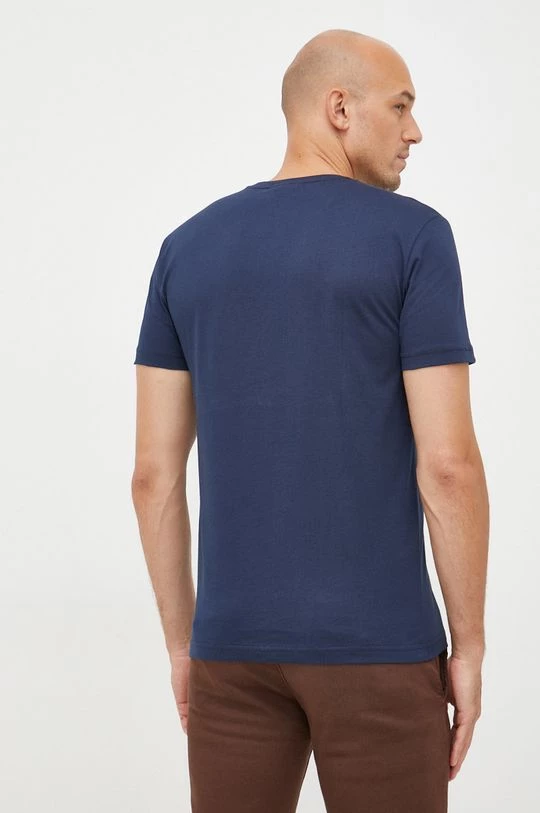 Ανδρικά Μπλουζάκια Βαμβακερό μπλουζάκι Lacoste ναυτικό μπλε 3 Ανδρικά Μπλουζάκια Βαμβακερό μπλουζάκι Lacoste ναυτικό μπλε - Image 3