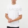 Ανδρικά Μπλουζάκια Βαμβακερό μπλουζάκι Lacoste άσπρο