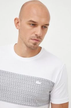 Ανδρικά Μπλουζάκια Βαμβακερό μπλουζάκι Lacoste άσπρο -Lacoste Κατάστημα unnamed file 461