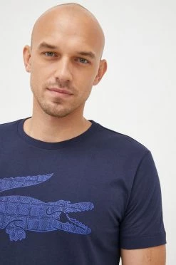 Ανδρικά Μπλουζάκια Βαμβακερό μπλουζάκι Lacoste ναυτικό μπλε -Lacoste Κατάστημα unnamed file 466