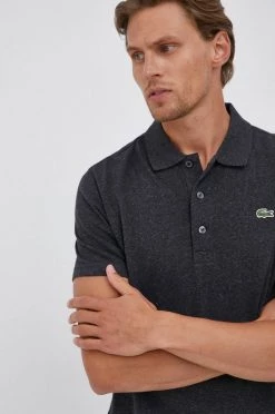 Ανδρικά Πόλο μπλουζάκια Βαμβακερό μπλουζάκι πόλο Lacoste γκρι -Lacoste Κατάστημα unnamed file 509