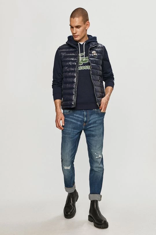 Ανδρικά Χωρίς φερμουάρ Μπλούζα Lacoste χρώμα: ναυτικό μπλε 2 Ανδρικά Χωρίς φερμουάρ Μπλούζα Lacoste χρώμα: ναυτικό μπλε - Image 2