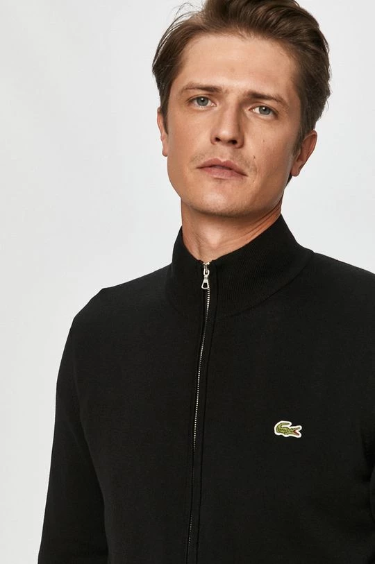 Ανδρικά Με φερμουάρ Lacoste - Πλεκτή ζακέτα σκούρο μπλε 4 Ανδρικά Με φερμουάρ Lacoste - Πλεκτή ζακέτα σκούρο μπλε - Image 4