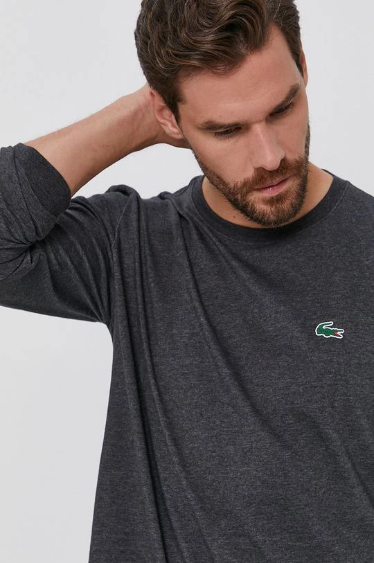Ανδρικά Μακρυμάνικα Lacoste - Longsleeve γραφίτης 4 Ανδρικά Μακρυμάνικα Lacoste - Longsleeve γραφίτης - Image 4